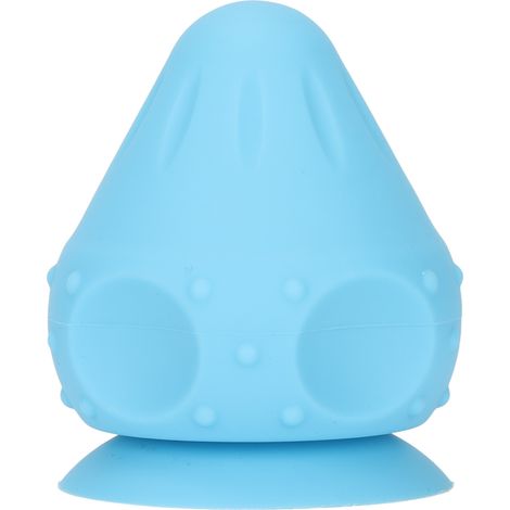 Boule de libération myofasciale en silicone, masseur à point de déclenchement à ventouse mural pour dos, taille et cou, bleu. (1/5)