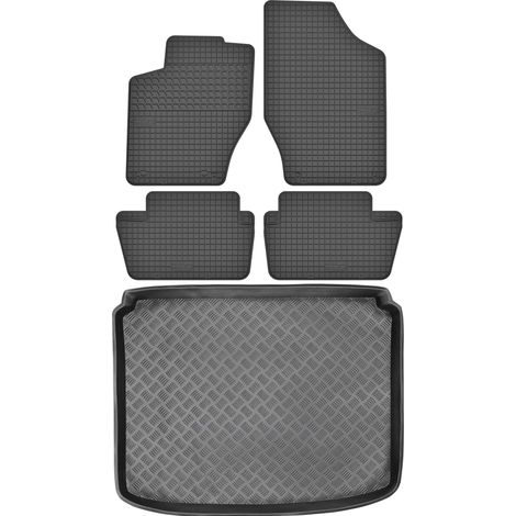 Juego de alfombrillas de goma para Peugeot 308 I Hatchback (2007-2013) + alfombrilla para maletero. (1/5)