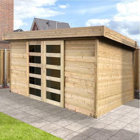 Abri de jardin Malmo - Option: Sans plancher - Traitement autoclave: Oui (1/3)