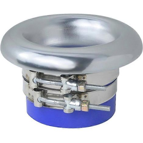 Turbine d'auto modifiée en alliage d'aluminium, klaxon simple à installer - 3,5 pouces - Argent, corne de turbine robuste, accessoire automobile performant. (1/4)