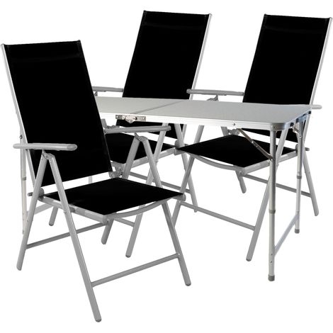 4-teiliges Campingmöbel Set 120x60x58/70cm-MMC330872+3xMMC5000S (1/4)