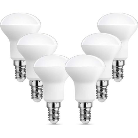 6PCS Ampoule Spot LED E14 5W Blanc Neutre 4000K, 450LM 120° Lumière, Équivalent E14 40W Incandescence, AC 220V, Spot R50 LED Petit Culot pour Cuisine Salle de Bain, non dimmable, lot de 6 [Classe éner (1/5)