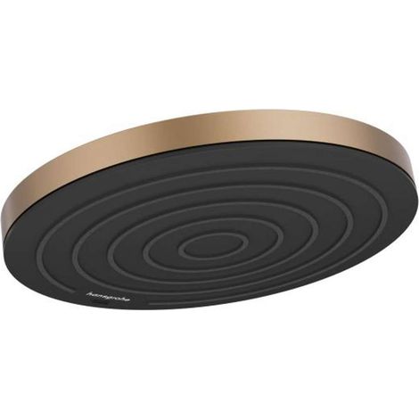Hansgrohe – Kopfbrause Pulsify S 260 – Strahlart PowderRain – Bronze gebürstet – XXL Performance – QuickClean Technologie – 24140140 (1/2)