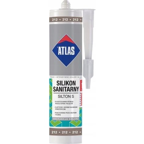 Atlas Silton S 212 silicona gris-marrón 280 ml 1 unidad.