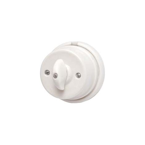 Interruttore Deviatore 10A 250 V in Porcellana 10A 250 V Ø 80 x 50 Mmh