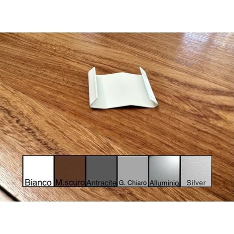 Giunto per gocciolatoio nor in Alluminio : Colore - Silver (1/5)