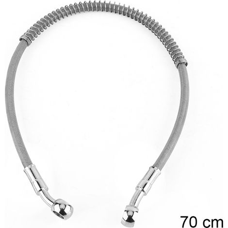 Tuyau d'huile de frein pour moto 39 cm / 70 cm, raccord de conduite de carburant, acier inoxydable tressé, 70 cm / 27,6 pouces