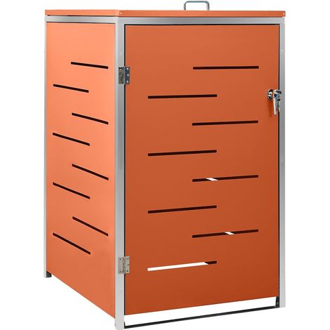 Maison Exclusive - Mülltonnenbox für 1 Tonne 69x77,5x115 cm Edels (1/5)
