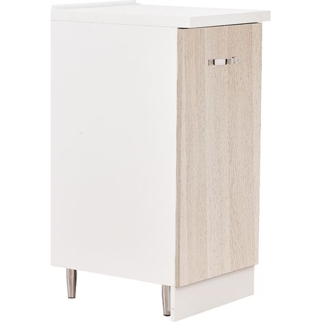 Mobile Base Cucina Componibile Minimal Colore Olmo con 1 Anta e 2 Scomparti (1/5)
