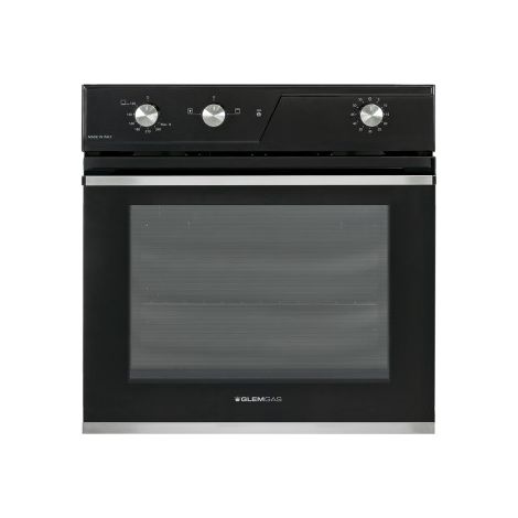 GLEM GAS GFRF21BK FORNO DA INCASSO 69LT ELETTRICO E GAS VENTILATO CLASSE A - NERO (1/4)