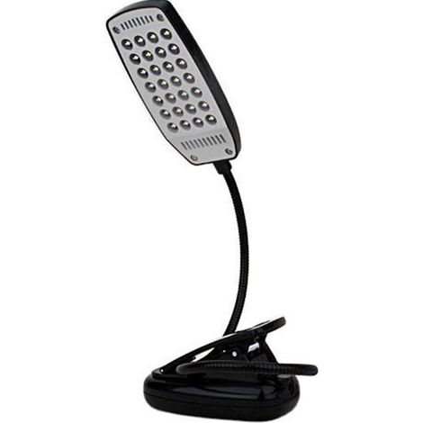 Lampe De Bureau USB Et Piles - Bras Flexible Avec Pince Pour Table Et Tête De Lit - 28 Led - 3 Niveaux De Luminosité - 1 Pièce (1/5)