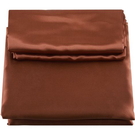 3 Pcs Ensemble de literie, soie artificielle, housse de couette, taie d'oreiller, style moderne, chambre à coucher (1/5)