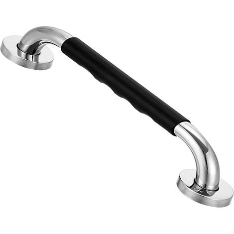 43 cm rutschfester Dusch-Haltegriff, Chrom-Edelstahl-Badezimmer-Balance-Bar-Sicherheitshandlaufstütze, Badewannengriff, 2,5 cm Durchmesser