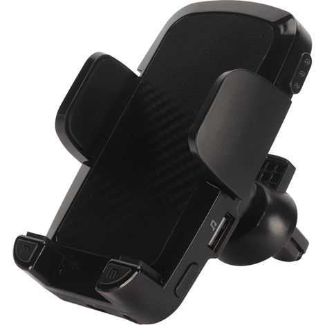 Support de téléphone pour voiture avec fixation mains libres Bluetooth 5.0 pour grille d'aération. (1/4)