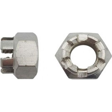Écrou à créneau HK DIN 935 Inox A2 - 6 mm - BIVI (1/2)