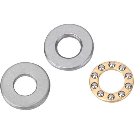 Set di 10 cuscinetti a sfere assiali F10-18M 10 x 18 x 5,5 mm -Crezuo