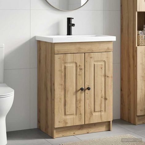 Juego de muebles de baño Roble Artesanal 78,5 x 37,5 x 81 cm