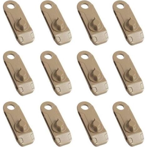 Pinces de Bâche Clips de Tente de Camping en Plastique Petite Pince à Oeillets pour Auvent Toile d'Ombrage de Jardin Activités de Plein Air (1/4)