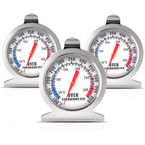 Thermometre Four - Acier Inoxydable - 50 À 300 °C - Lecture Instantanée - Pour Four Grill Fumoir Air Fryer - 1 Pièce (1/5)