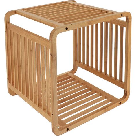 Cubo di bambù intelligente e impilabile - naturale - Tendance