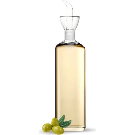Distributeur Dhuile - Verre Borosilicaté - Anti-goutte - Pour Cuisine Et Assaisonnement - 500 Ml (1/5)