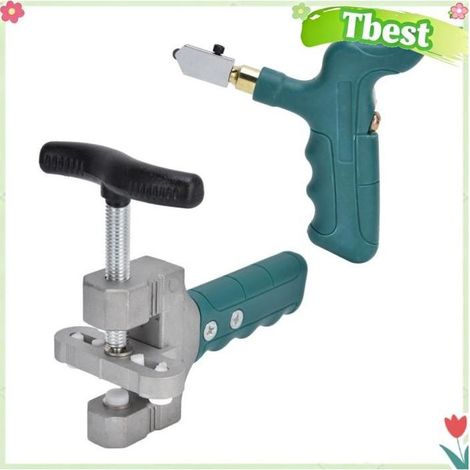 Tbest Kit d’outils de -carreaux Kit de -carreaux de Verre, Outil Portable Robuste pour Maison Outil quincaillerie decoupe (1/5)