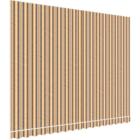 Maison Exclusive - Tessuto di Ricambio per Tenda da Sole Arancione e Nero 380x295 cm Poliestere (1/5)