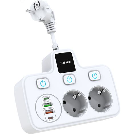 Multiprise à charge rapide BKL-503 UE blanche (1/4)