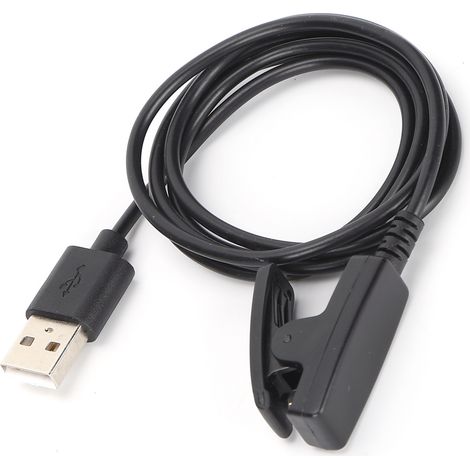 Chargeur sécurisé portable pour Garmin Lily, Forerunner 35, Approach S20 avec câble et clip de recharge.