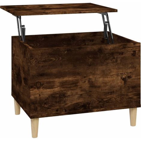 Table basse Chêne fumé 60x44,5x45 Bois d'ingénierie (1/5)