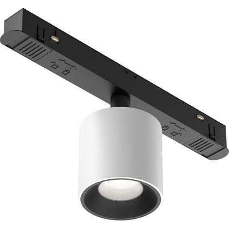 Spot LED rond rail magnétique 48V 7W Alfa S Maytoni noir (1/5)