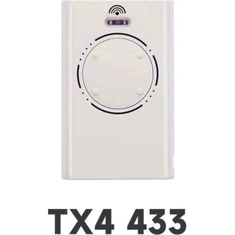Télécommande Sans Fil XT2 XT4 SLH LR FAAC 433 MHz – 1 Pièce, Commande Garage et Portail, Blanc (1/4)