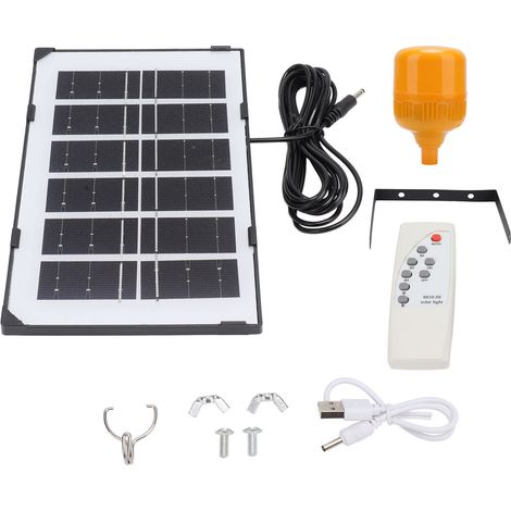 Ortviai Lampe solaire rechargeable 150 W avec répulsif anti-moustiques, lumière jaune, pour ferme et camping (1/5)