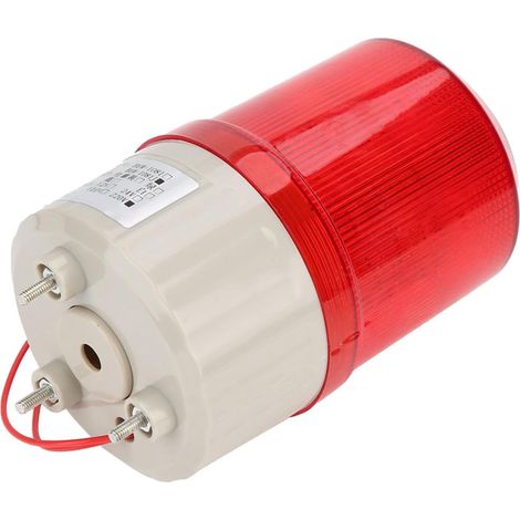 Industrial Alarm, Bright and Sound, LED Strobe 220 V Safety Emergency Rotatable Durable Compliant with Standards for Factories, Warehouses, Construction Sites and Workshops (1/5)