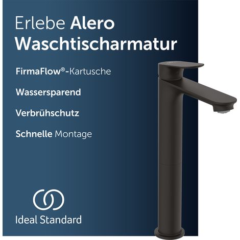 Ideal Standard Waschtischarmatur Alero, FirmaFlow® Kartusche, Wassersparend, EasyFix® Schnellmontagesystem (1/5)