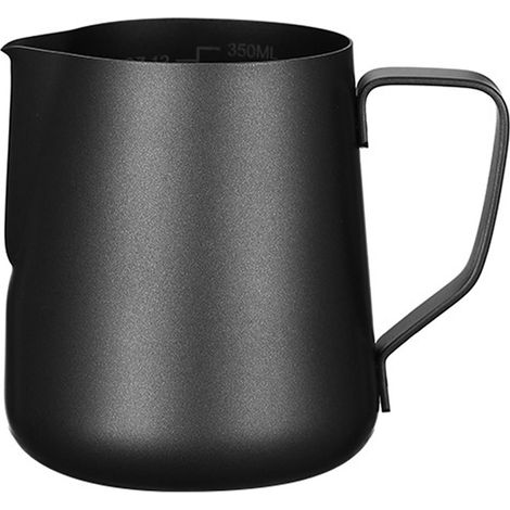 Measuring Cup - Stainless Steel - 360 ml - Dual-Scale Interior and Exterior Graduation - For Coffee Creamer and Liquid Measuring - 1 Piece (1/5)