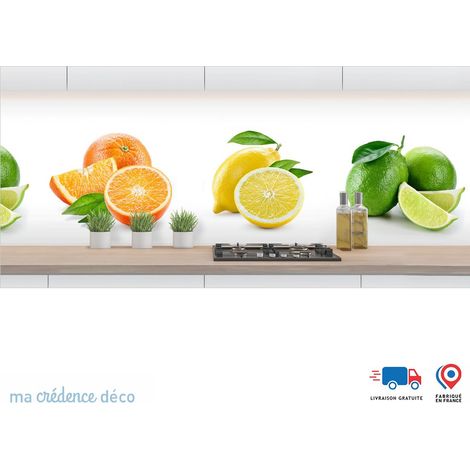 Crédence : Citrons et oranges - Alu composite - 120 - 60 (1/3)