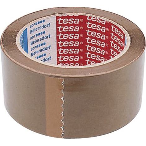 tesa Verpackungsklebeband, 66 m x 50 mm, braun