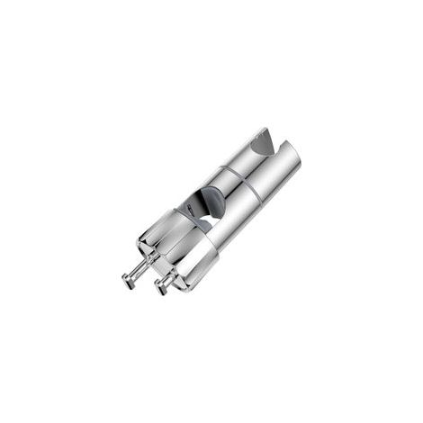 Support de Pomme Douche de Rechange – Support Douchette Universel Réglable avec 2 Accroche pour rail douchette de 16 à 28 mm,Support Barre de Douche Attache,Porte Douchette Mural en ABS,Argent (1/4)