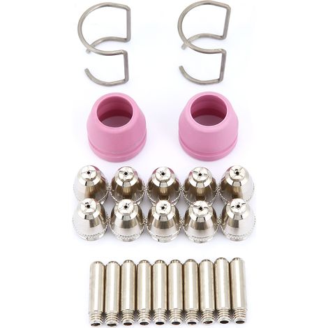 Kit da 24 pezzi per torcia da taglio al plasma AG60 SG55: materiali di consumo, elettrodi, ugelli e tazze. (1/5)