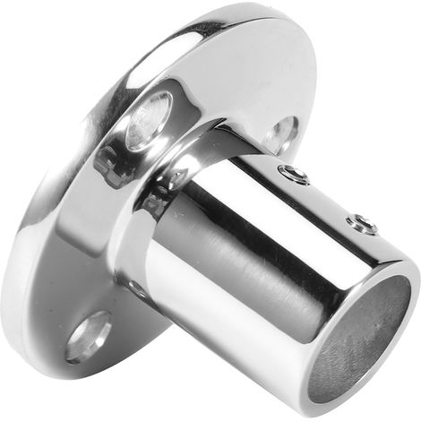 Raccord de main courante à base tubulaire ronde à 90 degrés, en acier inoxydable 316, pour bateaux, 25 mm/1 pouce (1/5)