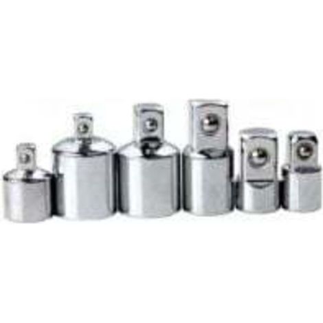 Juego de llaves de vaso de 6 piezas L&H Tools, 1/4", 3/8" y adaptadores de 1/2" a 3/4" -Crezuo