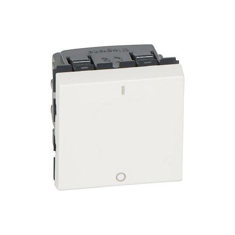 Legrand 077050 Prog Mosaic bipolar switch - 2 mod - 20 AX - white