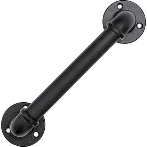 Handrail, 30cm Black Stair Handrail, Stair Railing, Industrial Iron Pipe Stair Railing, for Stairs, Walls, Loft, Hallway (1/5)