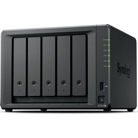 Serveur NAS - SYNOLOGY - DiskStation DS1525+ - 5 baies - 2 Go RAM