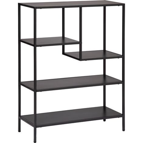 Estantería de pared Gota - 5 niveles - metal - negro - 75x100 cm - Atmosphera créateur d'intérieur (1/4)