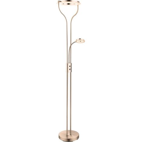 Lampadaire cuir Garona 20W+5W