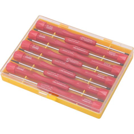 Lot de 10 tournevis de précision aimantés multifonctionnels avec étui pour smartphone ordinateur (1/5)