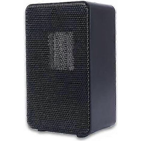 Mini chauffage d'appoint vertical de bureau, à brancher, pour la maison ou les petits espaces, idéal pour les dortoirs ou comme chauffe-pieds, noir. (1/5)