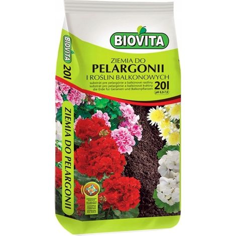 Terreau pour géraniums et plantes de balcon 20 L